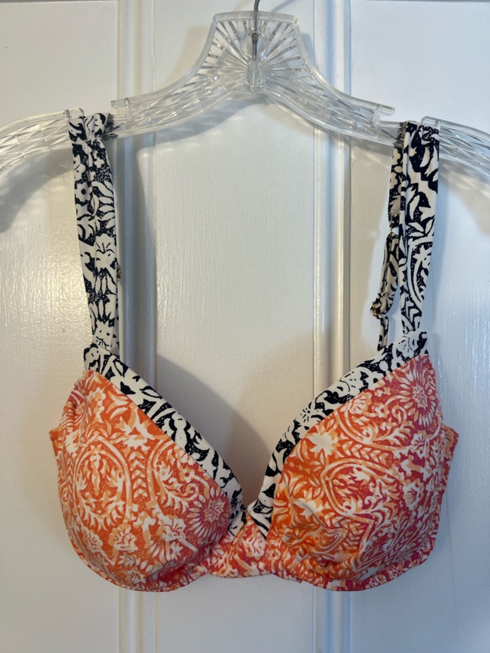 Tommy Bahama Swim Coral Medallion Bikini THREE Pieces - 34D top, Large bottoms